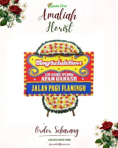 Bunga Papan Congratulation di Mlawang